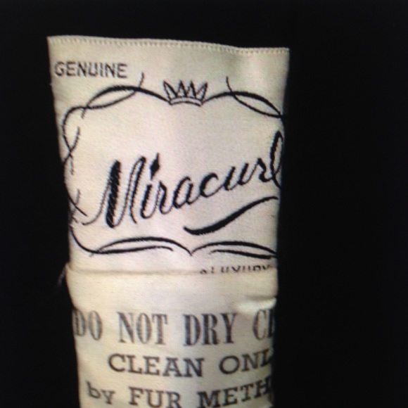 Vintage Mira Curl Black Persian Lamb Dress Coat(L) - Picture 12 of 12